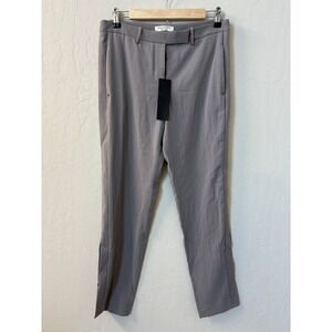 Halston Heritage Dress Pants Gray Side Zip Ankle Career Work‎ Size 6 NWT